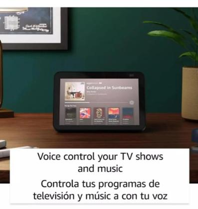 Imagem de Echo Show 8 3ª Geração com assistente Alexa 110/220V tela de 8'' Preta