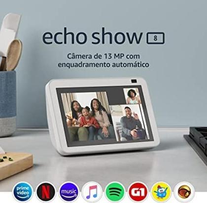 Imagem de Echo Show 8 Branca 2 Geração, Versão 2021: Smart Display Hd