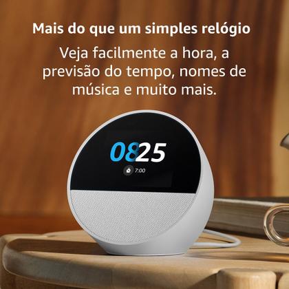 Imagem de Echo Spot (2024) com Alexa: Despertador inteligente com som vibrante e Alexa  Cor Branca, AMAZON  AMAZON