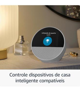 Imagem de Echo Spot (2024) com Alexa: Despertador inteligente com som vibrante e Alexa Cor Branca