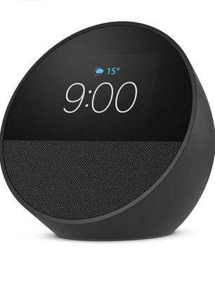 Imagem de Echo Spot (2024) com Alexa: Despertador inteligente com som vibrante e Alexa Cor Preta - Amazon