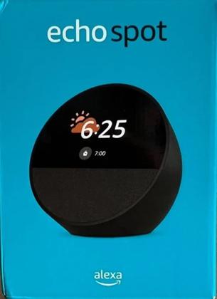Imagem de Echo Spot 2024 Smart Speaker Caixa de Som Tela De 2,83 - Com Alexa PRETA