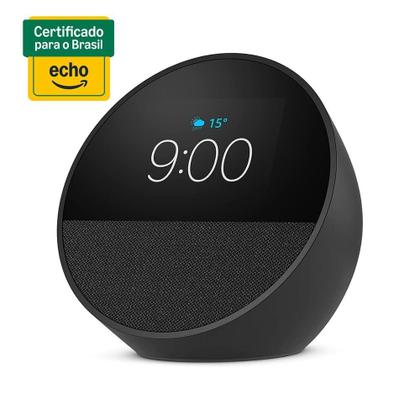 Imagem de Echo Spot Amazon, Com Alexa, Som envolvente, Com Relógio, Smart Speaker, Preto - B0C2RS4ZG6