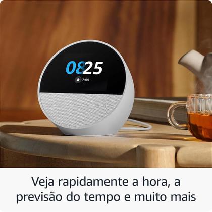 Imagem de Echo Spot c/ Alexa Smart Clock Com Relógio - Branco