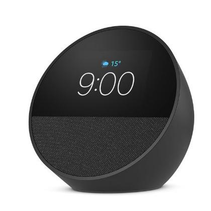 Imagem de Echo Spot com Alexa (Geração mais recente)  Despertador inteligente com som vibrante  Cor Preta
