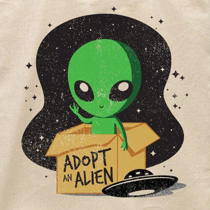 Imagem de Ecobag Adopt An Alien Studio Geek