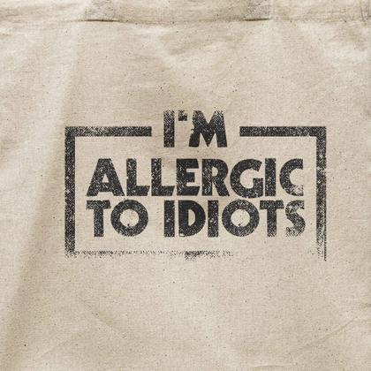 Imagem de Ecobag Allergic To Idiots Studio Geek