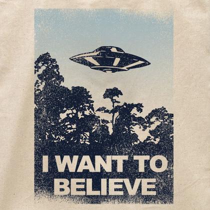 Imagem de Ecobag I Want To Believe Studio Geek