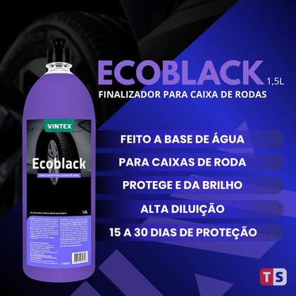 Imagem de Ecoblack Vintex Finalizador Para Caixa De Rodas 1,5L Brilho Eficiente