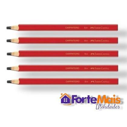 Imagem de Ecolápis Carpinteiro Cx/ 12 unidades. Ideal para escrita em madeira. - FABER