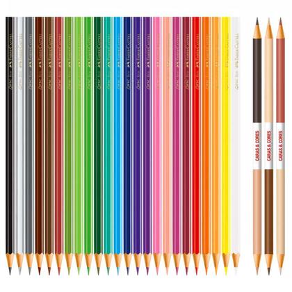 Imagem de Ecolápis De Cor 24 + 3 Caras & Cores Faber Castell
