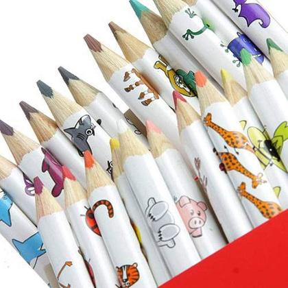 Imagem de Ecolápis de cor 24 cores clássicas Jumbo + apontador Faber-Castell