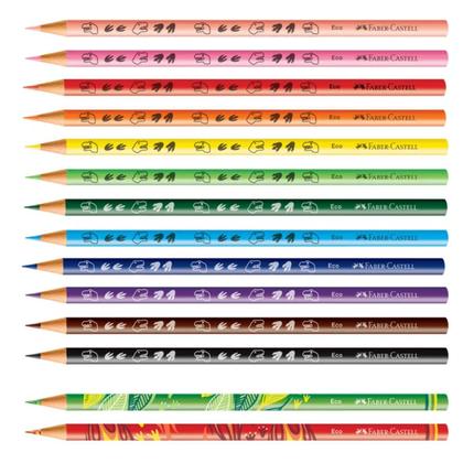 Imagem de Ecolápis de Cor Faber Castell 12+2 Coleção Dinossauro