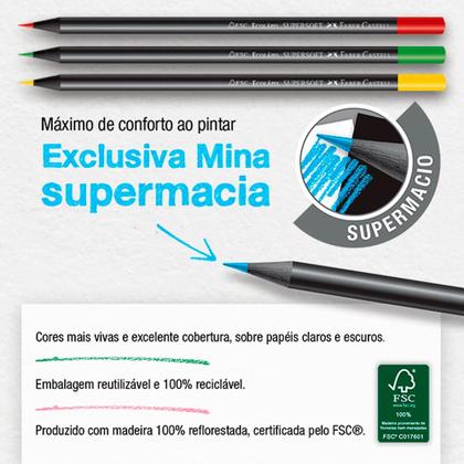 Imagem de Ecolápis de Cor Supersoft 12 Cores - Faber Castell