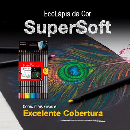 Imagem de Ecolápis de Cor Supersoft 12 Cores - Faber Castell