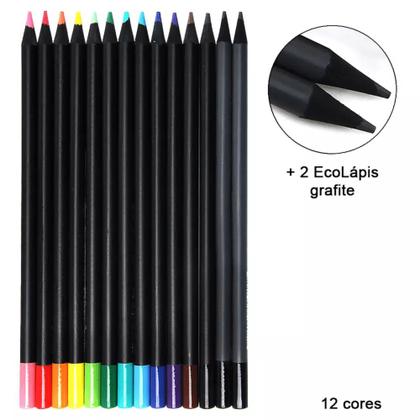 Imagem de Ecolápis de Cor Supersoft com 12 Cores + 2 - Faber Castell
