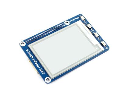 Imagem de Ecrã de papel eletrônico HAT Waveshare, 2,7 polegadas, resolução 264x176