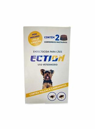 Imagem de ECTION  Controle de Pulgas, Carrapatos e Piolhos para Cães e Gatos de 2,5kg a 5kg 2 Comp Mastigáveis