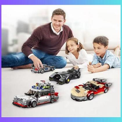 Imagem de Ectomovel Caça Fantasmas carro com 5 Bonecos LetsGo 663 pcs