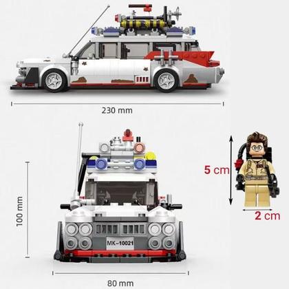 Imagem de Ectomovel Caça Fantasmas carro com 5 Bonecos LetsGo 663 pcs