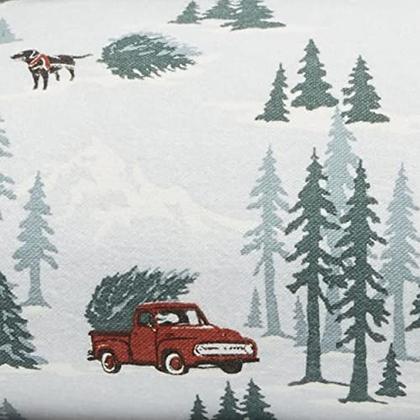 Imagem de Eddie Bauer - Queen Sheets, Conjunto de Cama de Flanela de Algodão, Escovado para SuaVidade Extra, Decoração Doméstica Aconchegante (Tree Farm, Queen)