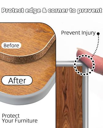 Imagem de Edge Banding JSIWOTH, folheado em forma de U, 5 m, cinza autoadesivo