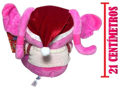 Imagem de Edição Especial Natal Conjunto Casal Alienígena Pelúcia Média Com Roupa Papai Noel E Árvore Decoração Natalina Stitch e Angel Disney