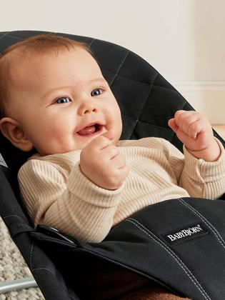Imagem de Edredão clássico Bouncer BabyBjörn Bouncer Bliss Woven preta