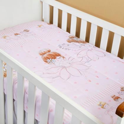 Imagem de Edredom Berço Americano para Bebê Menina Sublimado