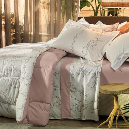 Imagem de Edredom Casal Altenburg Algodão Lux 200 Fios Miniflowers