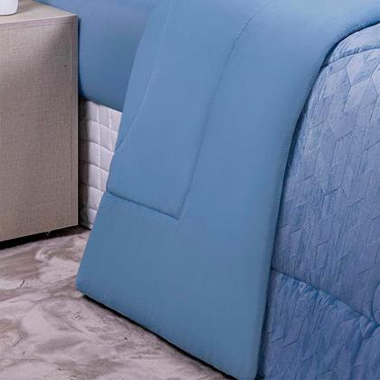 Imagem de Edredom Casal Dupla Face Plush Elegância Maciez e Conforto