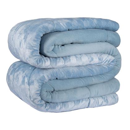 Imagem de Edredom Casal Dupla Face Plush Elegância Maciez e Conforto