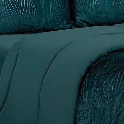 Imagem de Edredom Casal Dupla Face Plush Elegância Maciez e Conforto
