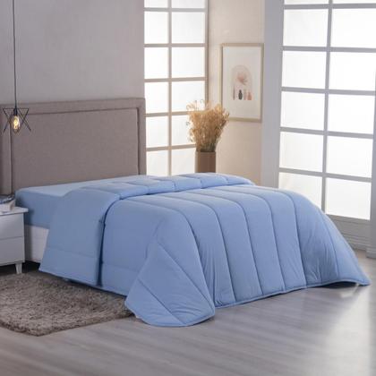 Imagem de Edredom Casal Malha Algodão Antialérgico Dupla Face Macio