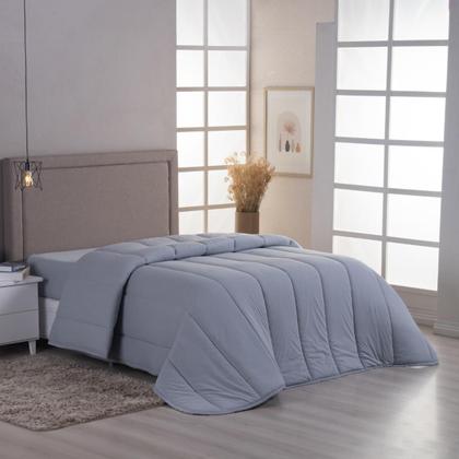 Imagem de Edredom Casal Malha Algodão Antialérgico Dupla Face Macio