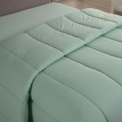 Imagem de Edredom Casal Malha Algodão Antialérgico Dupla Face Macio