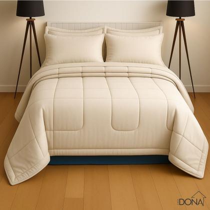 Imagem de Edredom Casal Queen 5 Peças Dupla Face com Fronhas e Porta Travesseiros  Conforto e Elegância