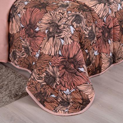 Imagem de Edredom Casal Queen Dupla Face Malha 100% Algodão Liso C/ Viés