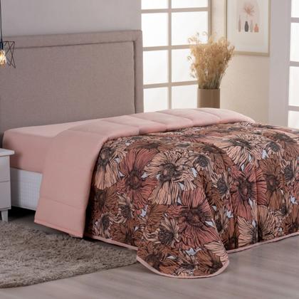 Imagem de Edredom Casal Queen Dupla Face Malha 100% Algodão Liso C/ Viés