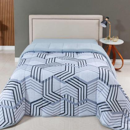 Imagem de Edredom Casal Queen Dupla Face Malha 100% Algodão Liso C/ Viés