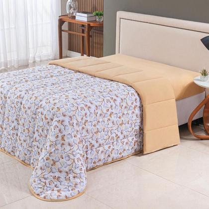 Imagem de Edredom Cobertor Sonnet Queen Malha Estampada Dupla Face