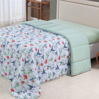 Imagem de Edredom Cobertor Sonnet Queen Malha Estampada Dupla Face