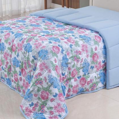 Imagem de Edredom Cobertor Sonnet Queen Malha Estampada Dupla Face