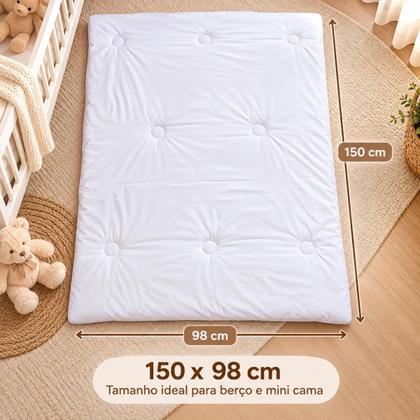 Imagem de Edredom de Bebê em Malha MarshMallow para Berço Americano 150x98cm - Laço Bebê
