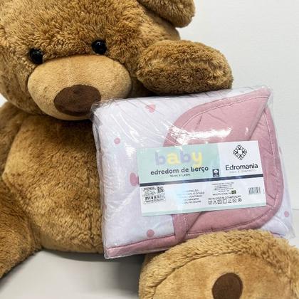 Imagem de Edredom De Berço Malha Algodão Linha Baby Infantil Bebê Estampado Fofinho