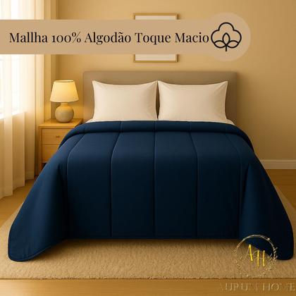Imagem de Edredom De Malha Cama Solteiro Queen King Fio Pentado Quentinho Antialérgico Toque Macio