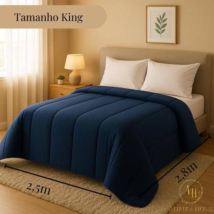 Imagem de Edredom De Malha Cama Solteiro Queen King Fio Pentado Quentinho Antialérgico Toque Macio