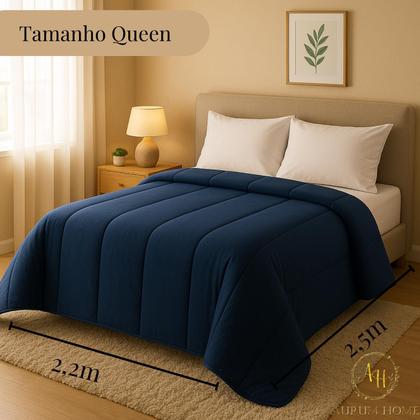 Imagem de Edredom De Malha Cama Solteiro Queen King Fio Pentado Quentinho Antialérgico Toque Macio