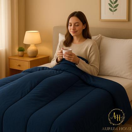 Imagem de Edredom De Malha Cama Solteiro Queen King Fio Pentado Quentinho Antialérgico Toque Macio