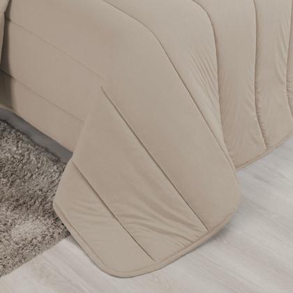 Imagem de Edredom Dupla Face Malha 100% Algodão Liso C/ Viés Avulso